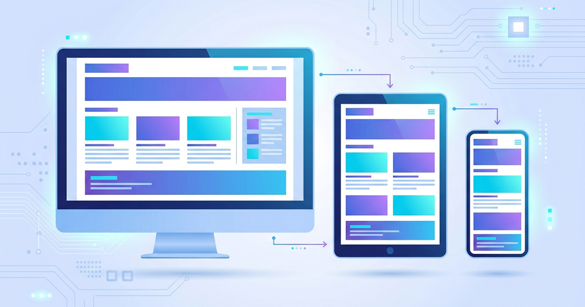 レスポンシブ（Responsive Design） のメイン画像